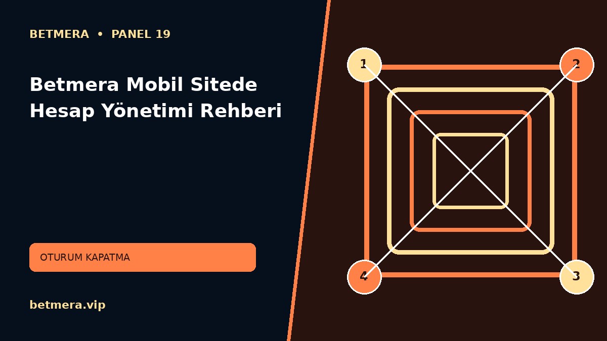 Betmera Mobil Sitede Hesap Yönetimi Rehberi görsel anlatımı