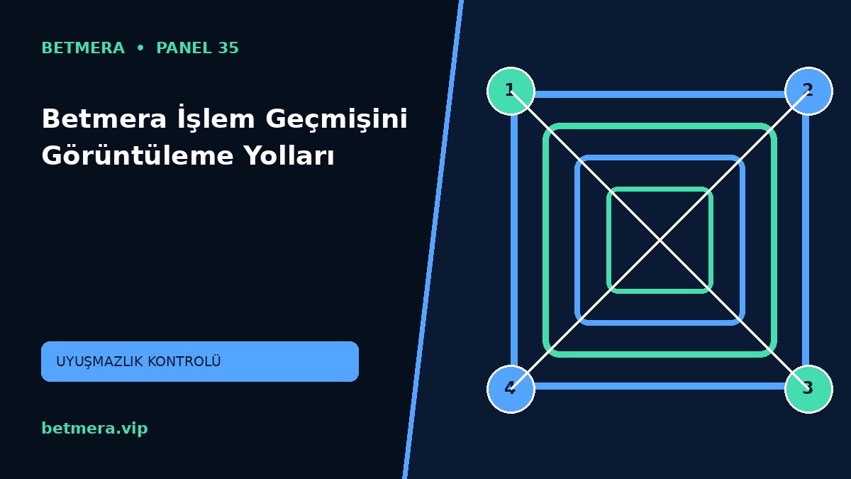 Betmera İşlem Geçmişini Görüntüleme Yolları görsel anlatımı